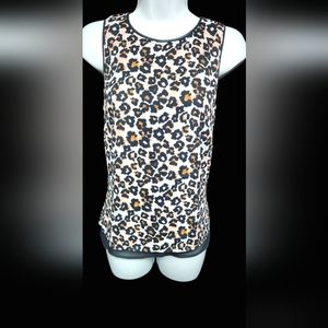H&M Leopard Sleeveless Blouse